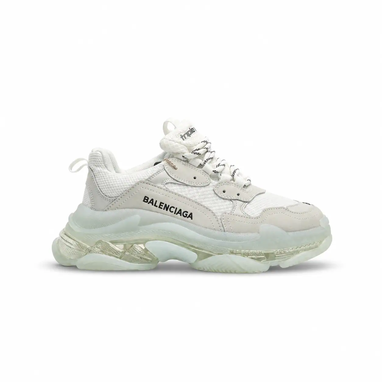 Balenciaga Triple S Clear Sole White