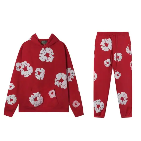 Denim Tears Set Long Red