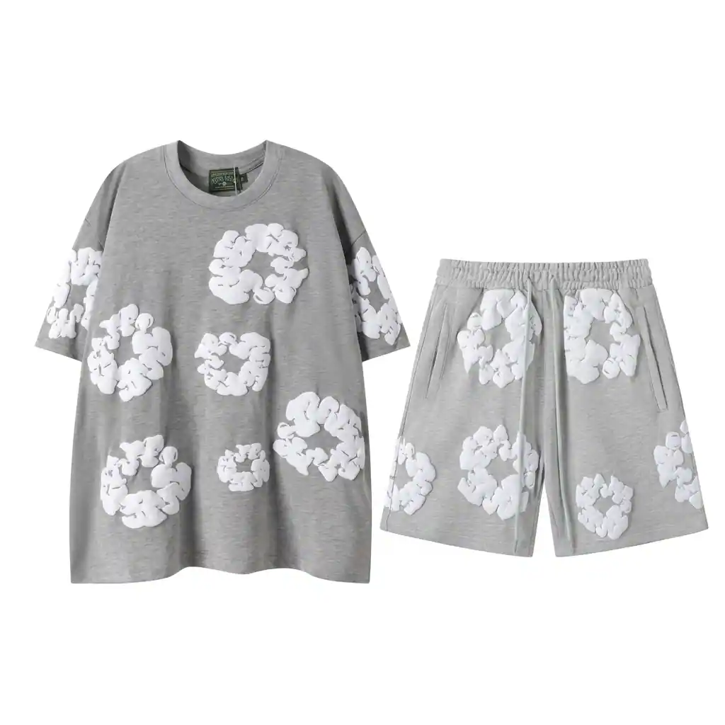 Denim Tears Set Short Grey