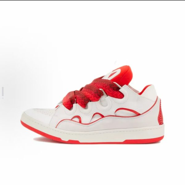 Lanvin Curb White Red