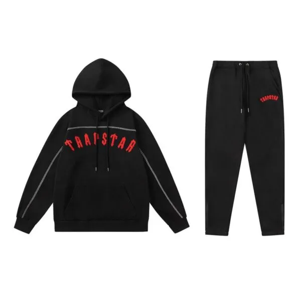Trapstar Set Long Black/Red