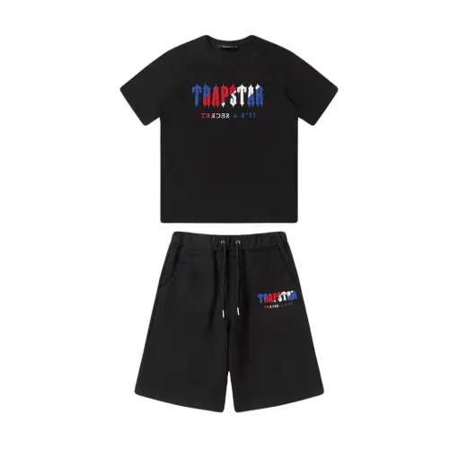 Trapstar Set Short Black/Multicolor