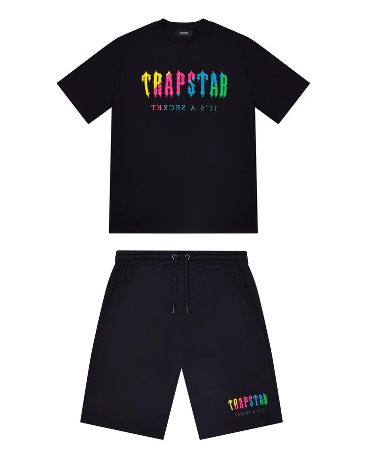 Trapstar Set Short Black/Multicolor