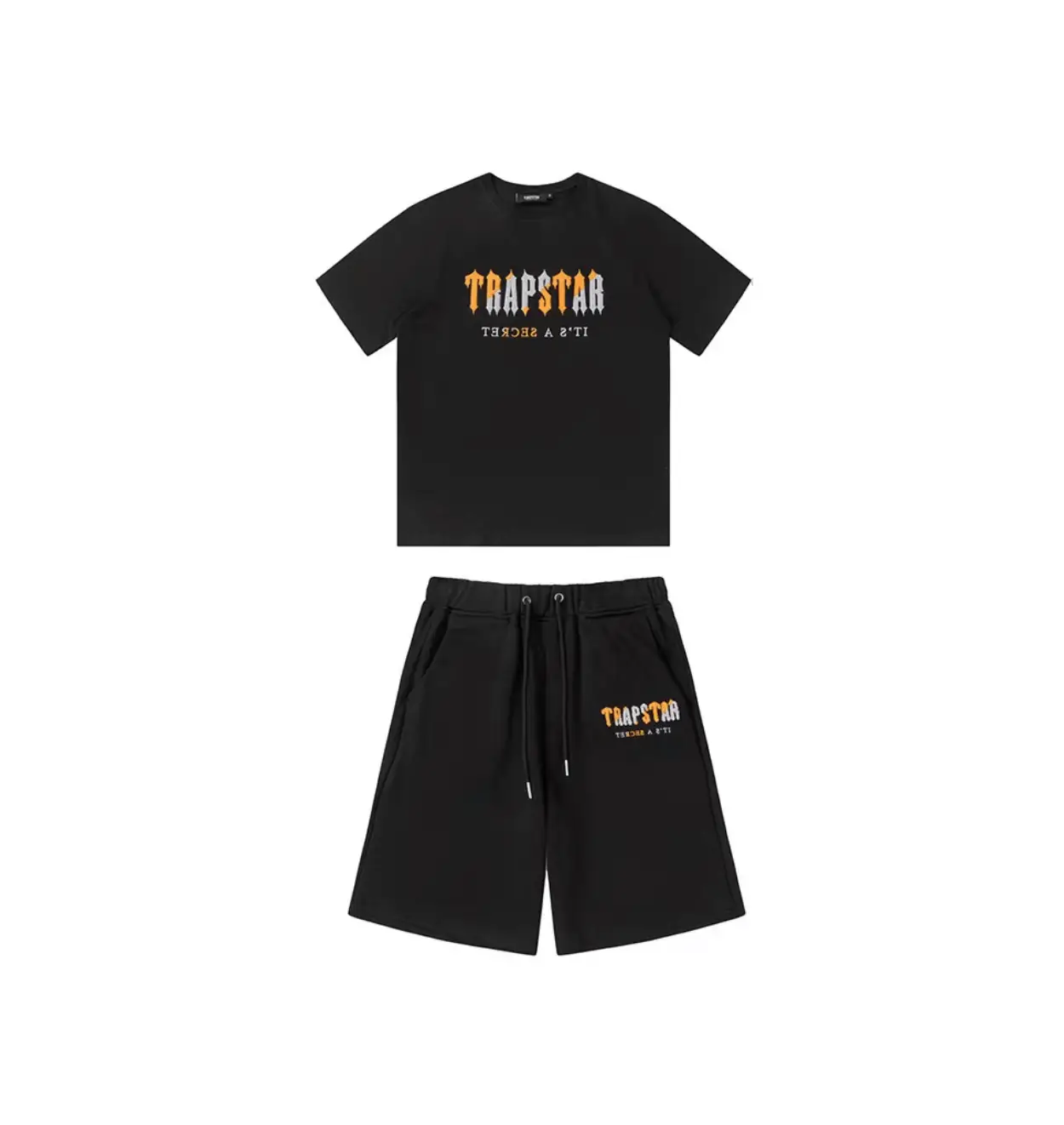 Trapstar Set Short Black/Orange