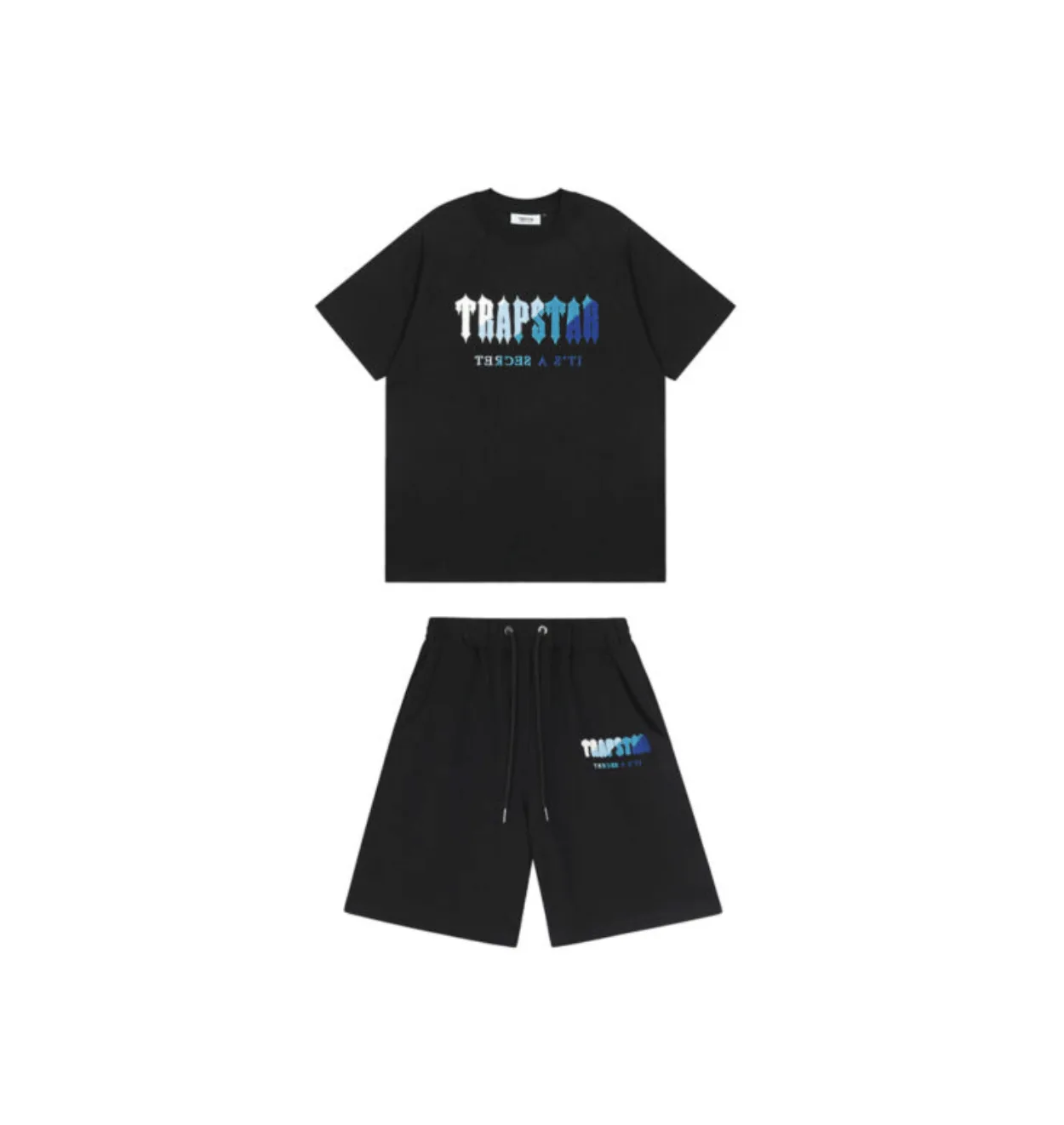 Trapstar Set Short Black/Blue