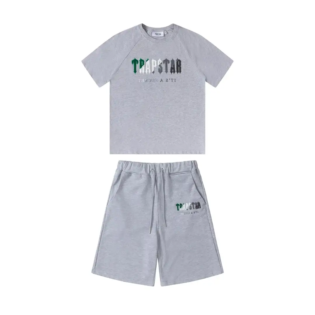 Trapstar Set Short Grey/Green