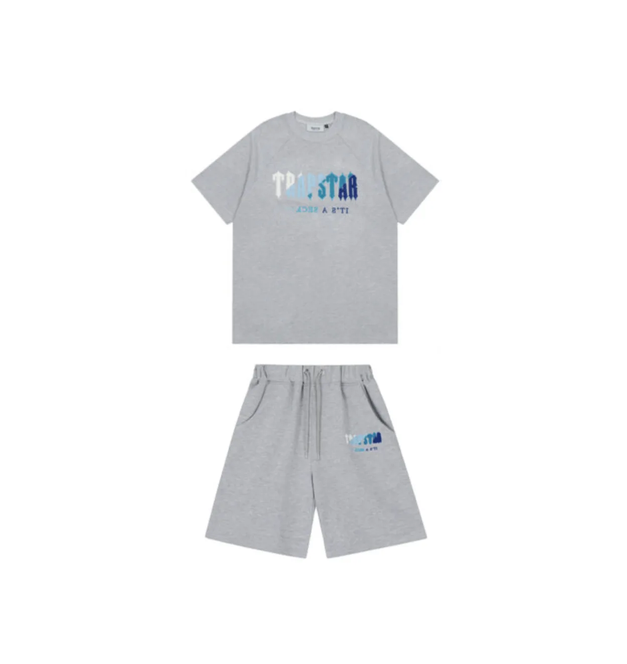 Trapstar Set Short Grey/Blue