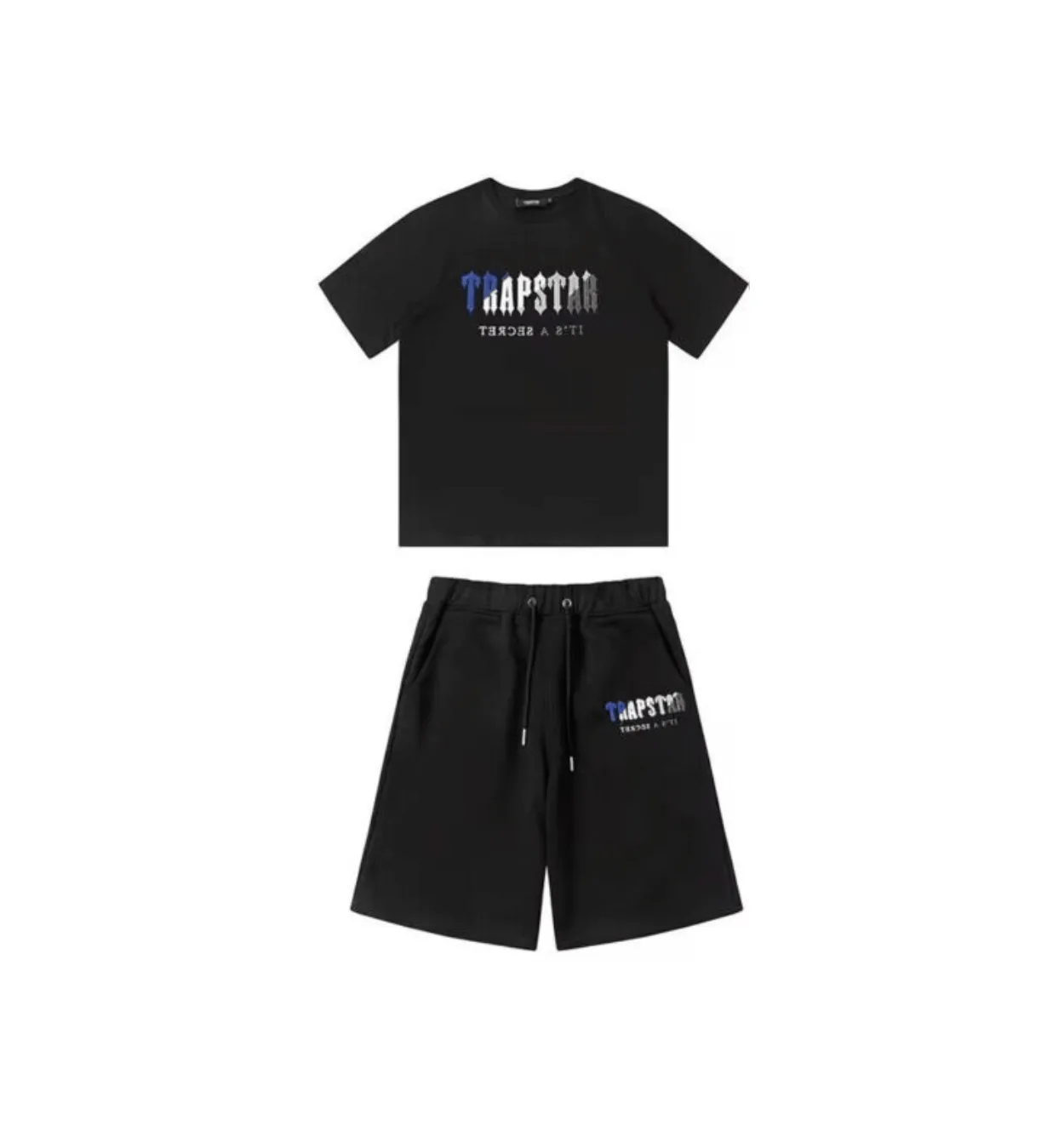 Trapstar Set Short Black/Blue